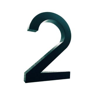 HOUSE NUMBER SIGN Stainless Steel 3D Box Up 1 Digit Size: H 5 inch CODE 106