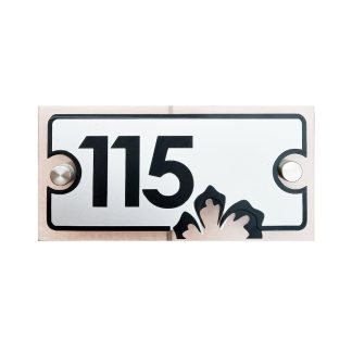 HOUSE NUMBER SIGN Acrylic Single Layer Size: H 13cm x L 25cm CODE 23